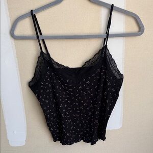 No Boundaries Black Floral Camisole